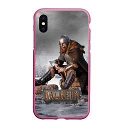 Чехол iPhone XS Max матовый Valheim Викинг