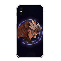 Чехол iPhone XS Max матовый Cyber Eloy, цвет: 3D-белый