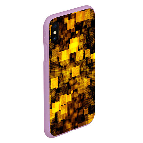 Чехол iPhone XS Max матовый Неоновый взрыв / 3D-Сиреневый – фото 2