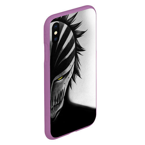 Чехол iPhone XS Max матовый ИЧИГО ПУСТОЙ BLEACH / 3D-Фиолетовый – фото 2