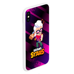 Чехол iPhone XS Max матовый Белль Belle Brawl Stars, цвет: 3D-белый — фото 2