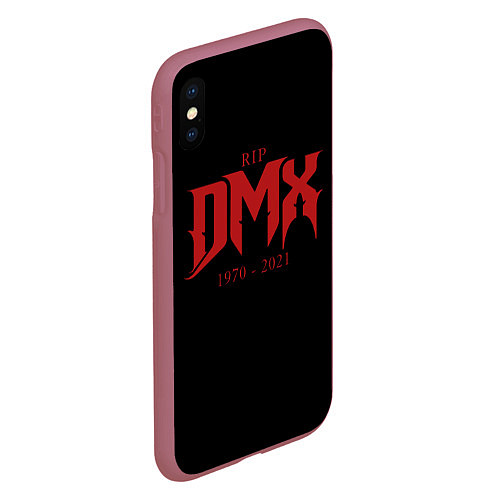 Чехол iPhone XS Max матовый DMX RIP 1970-2021 / 3D-Малиновый – фото 2