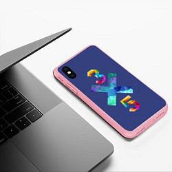Чехол iPhone XS Max матовый 3X5, цвет: 3D-баблгам — фото 2