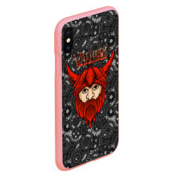 Чехол iPhone XS Max матовый Valheim красный викинг, цвет: 3D-баблгам — фото 2