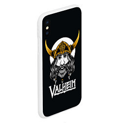 Чехол iPhone XS Max матовый Valheim Viking, цвет: 3D-белый — фото 2