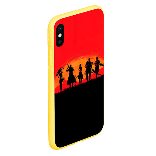 Чехол iPhone XS Max матовый DMC x RDR / 3D-Желтый – фото 2