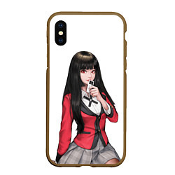 Чехол iPhone XS Max матовый Jabami Yumeko Kakegurui, цвет: 3D-коричневый