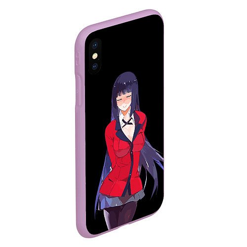 Чехол iPhone XS Max матовый Jabami Yumeko Kakegurui / 3D-Сиреневый – фото 2