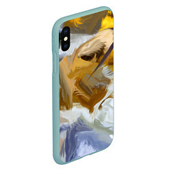 Чехол iPhone XS Max матовый FET, цвет: 3D-мятный — фото 2