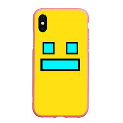 Чехол iPhone XS Max матовый Geometry Dash: Smile, цвет: 3D-баблгам