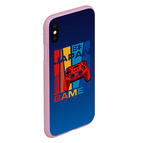 Чехол iPhone XS Max матовый JAPAN GAMER ГЕЙМЕР / 3D-Розовый – фото 2