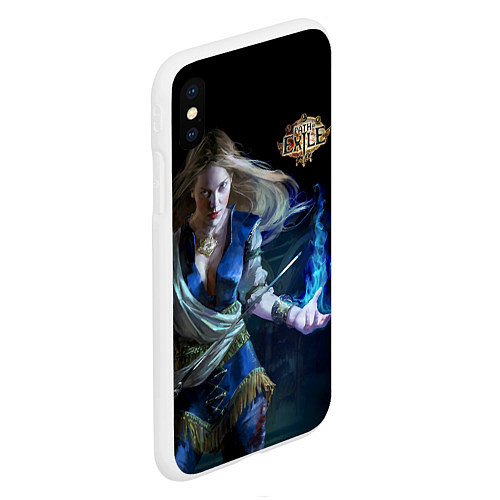 Чехол iPhone XS Max матовый Path of Exile / 3D-Белый – фото 2