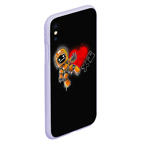 Чехол iPhone XS Max матовый K-VRC Love Death and Robots / 3D-Светло-сиреневый – фото 2