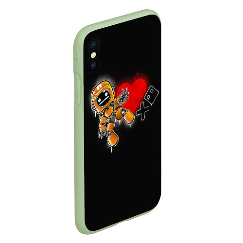 Чехол iPhone XS Max матовый K-VRC Love Death and Robots / 3D-Салатовый – фото 2