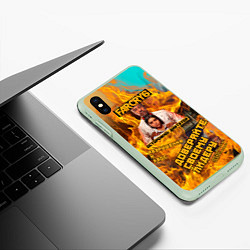 Чехол iPhone XS Max матовый Far Cry 6, цвет: 3D-салатовый — фото 2