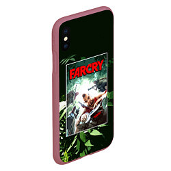 Чехол iPhone XS Max матовый Farcry 3, цвет: 3D-малиновый — фото 2