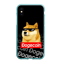 Чехол iPhone XS Max матовый DOGECOIN DOGE ДОГИКОИН