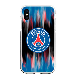 Чехол iPhone XS Max матовый PSG, цвет: 3D-белый