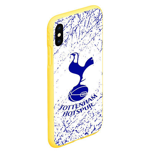 Чехол iPhone XS Max матовый Tottenham / 3D-Желтый – фото 2