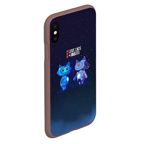 Чехол iPhone XS Max матовый Love, Death and Robots Любовь, Смерть и Роботы Z / 3D-Коричневый – фото 2