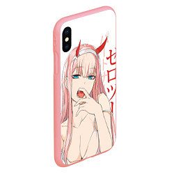 Чехол iPhone XS Max матовый Darling in the Franxx Zero Two, цвет: 3D-баблгам — фото 2