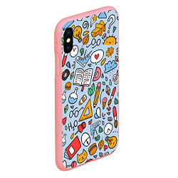 Чехол iPhone XS Max матовый Школьная, цвет: 3D-баблгам — фото 2