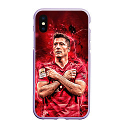 Чехол iPhone XS Max матовый Левандовски Lewandowski 9