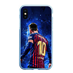Чехол iPhone XS Max матовый Leo Messi Лео Месси 10