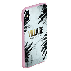 Чехол iPhone XS Max матовый Resident Evil Village Crow, цвет: 3D-розовый — фото 2