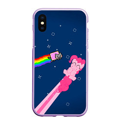 Чехол iPhone XS Max матовый Nyan cat x Pony