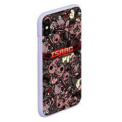 Чехол iPhone XS Max матовый Binding of Isaac Stickerbomb, цвет: 3D-светло-сиреневый — фото 2