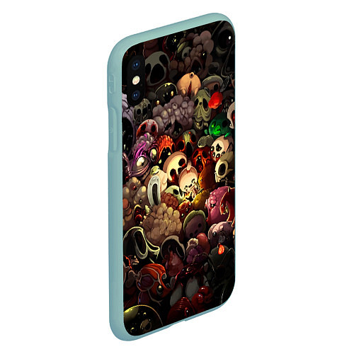 Чехол iPhone XS Max матовый Кошмар Исаака / 3D-Мятный – фото 2