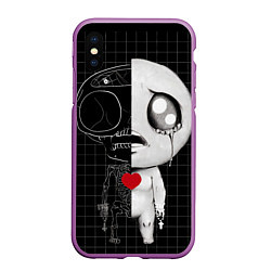 Чехол iPhone XS Max матовый Isaac The Binding of Isaac, цвет: 3D-фиолетовый