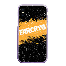 Чехол iPhone XS Max матовый Far Cry 6, цвет: 3D-светло-сиреневый