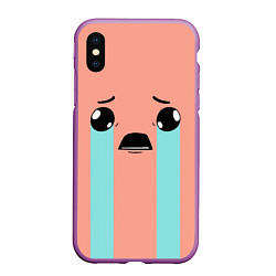Чехол iPhone XS Max матовый Crying Isaac