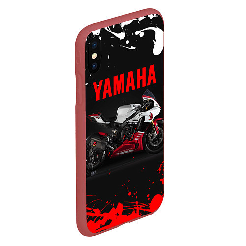 Чехол iPhone XS Max матовый YAMAHA 004 / 3D-Красный – фото 2