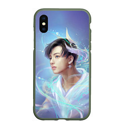 Чехол iPhone XS Max матовый Jeon BTS