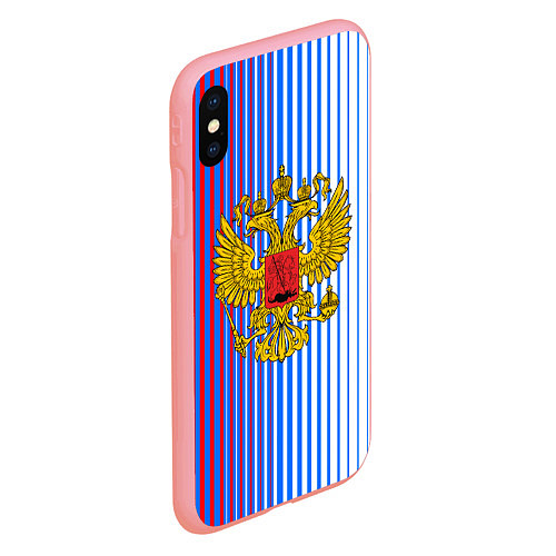 Чехол iPhone XS Max матовый ТРИКОЛОР РОССИИ РФ / 3D-Баблгам – фото 2