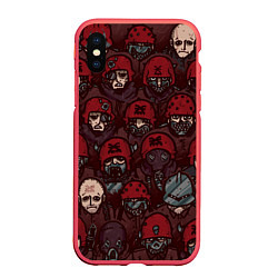 Чехол iPhone XS Max матовый BLOODPACT, цвет: 3D-красный