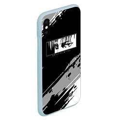 Чехол iPhone XS Max матовый LEVIS SAD EYES, цвет: 3D-голубой — фото 2