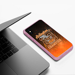 Чехол iPhone XS Max матовый T-rex Champion 23, цвет: 3D-розовый — фото 2