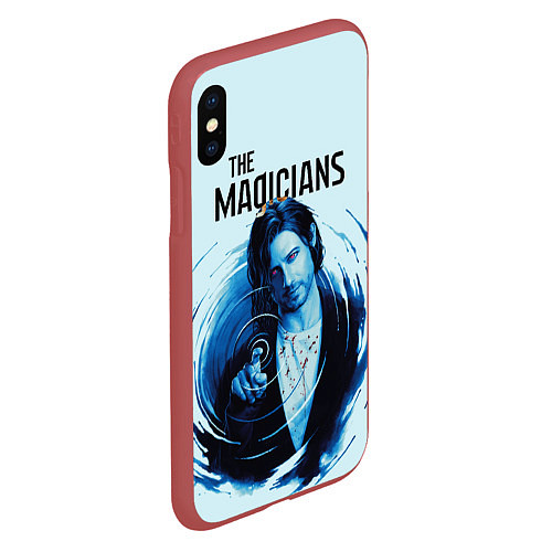 Чехол iPhone XS Max матовый The Magicians / 3D-Красный – фото 2