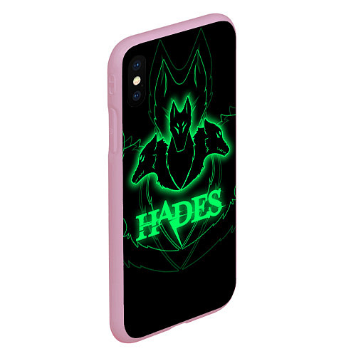 Чехол iPhone XS Max матовый Hades / 3D-Розовый – фото 2