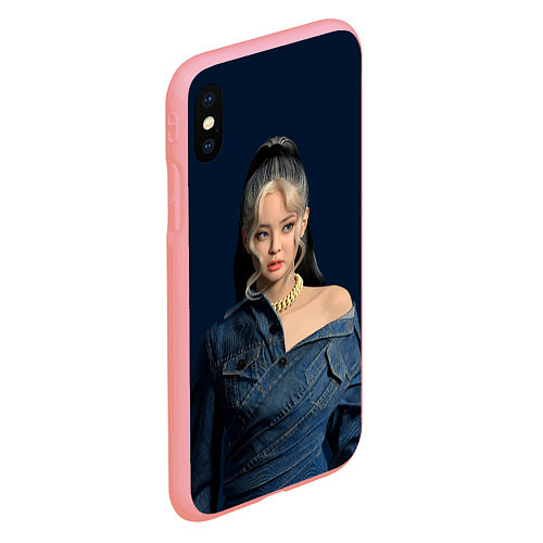 Чехол iPhone XS Max матовый Jennie jeans / 3D-Баблгам – фото 2