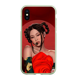 Чехол iPhone XS Max матовый Дженни BLACKPINK