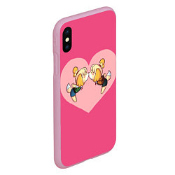 Чехол iPhone XS Max матовый Sweet Isabelle, цвет: 3D-розовый — фото 2