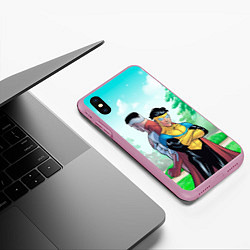 Чехол iPhone XS Max матовый Марк Грэйсон Неуязвимый, цвет: 3D-розовый — фото 2