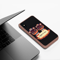 Чехол iPhone XS Max матовый Seller Crossing, цвет: 3D-коричневый — фото 2