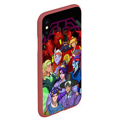 Чехол iPhone XS Max матовый Hades heroes, цвет: 3D-красный — фото 2