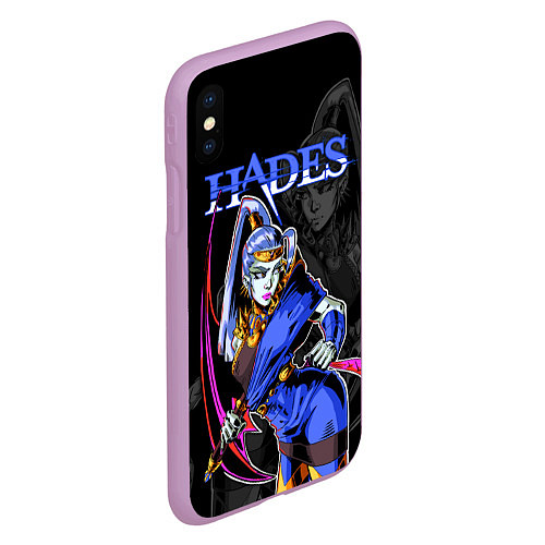 Чехол iPhone XS Max матовый Hades Megaera / 3D-Сиреневый – фото 2